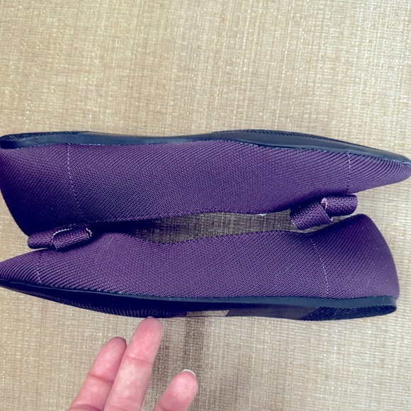 NEW 41 Hawthorn Oaklyn Knit Ballerina Flats Purple with Bow Size 8 - Picture 5 of 7